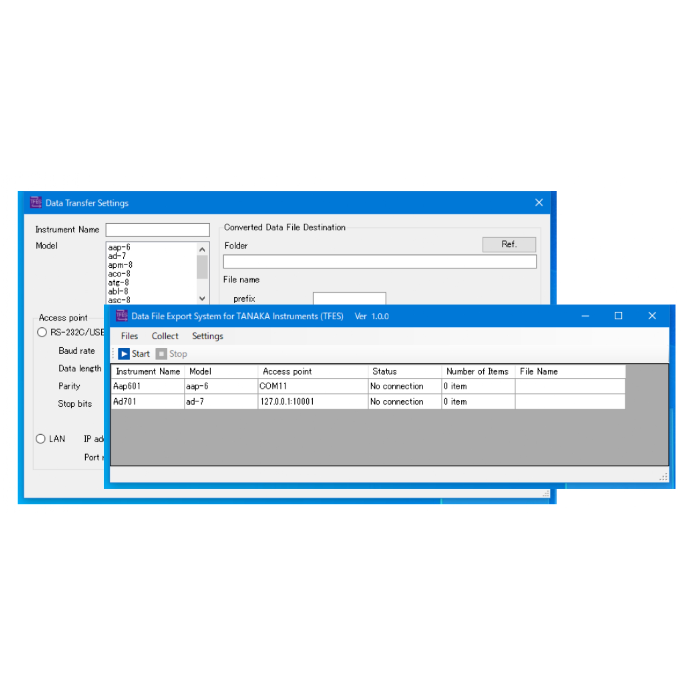 Data File Export System